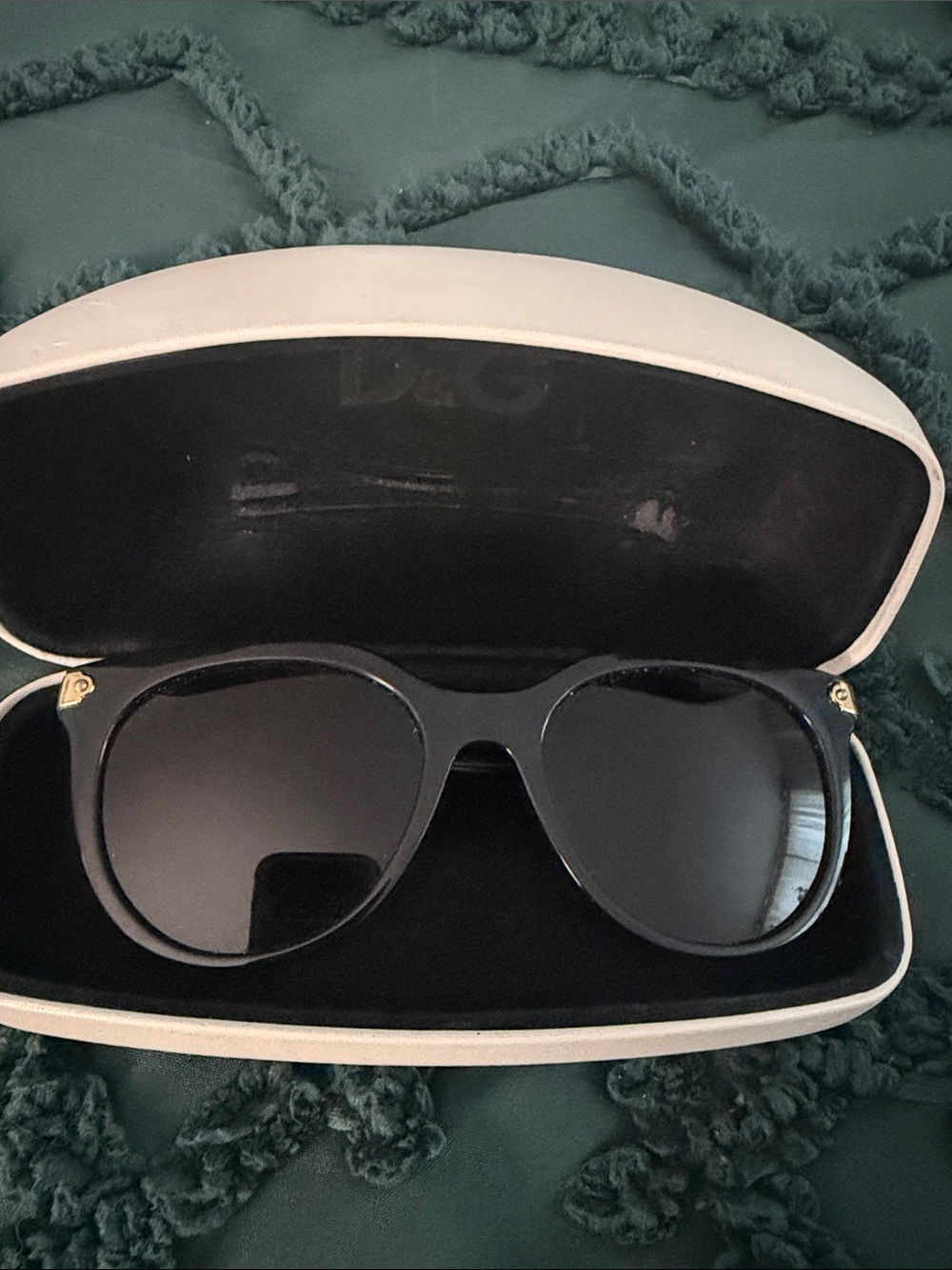 D&G White and Black Branded Eyewear